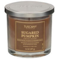 Tuscany Candle Soy Blend Sugared Pumpkin Candle with Essential Oils, 1 Each