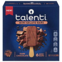 Talenti Mini Gelato Bars, Dark Chocolate, 6 Each