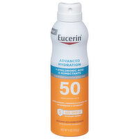 Eucerin Sunscreen Lotion Spray, Lightweight, Advanced Hydration, Broad Spectrum SPF 50, 6 Ounce