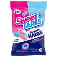Sweetarts Gummy Halos, Blue Punch, Strawberries & Cream, 6 Ounce