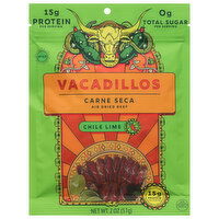 Vacadillos Beef, Air Dried, Chile Lime, Mild, 2 Ounce