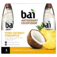 Bai Antioxidant Beverage, Puna Coconut Pineapple, 6 Each