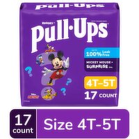 Pull-Ups Boys' Potty Training Pants Size 6, 4T-5T, 17 Each