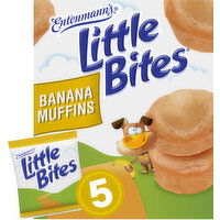Entenmann's Little Bites Banana Mini Muffins, 5 count, (4 ct each), 8.25 lbs Case, 5 Each
