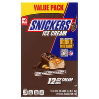 Snickers Ice Cream Bars, Value Pack, 12 Each