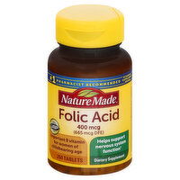 Nature Made Folic Acid, 400 mcg, Tablets, 250 Each