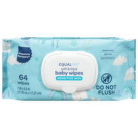 Equaline Baby Wipes, Soft & Thick, Sensitive Skin, 64 Each