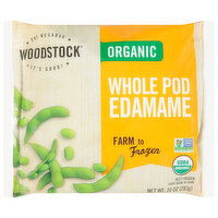 Woodstock Organic Whole Pod Edamame, 10 Ounce