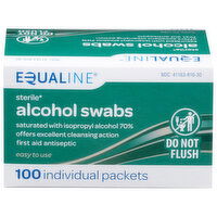 Equaline Alcohol Swabs, Sterile, 100 Each