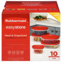 Rubbermaid EasyStore Food Storage Containers, 10 Each