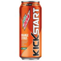 Mtn Dew Kickstart Juice Drink, Orange Citrus, 16 Fluid ounce