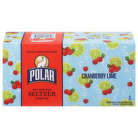 Polar Seltzer, Calorie-Free, Cranberry Lime, 8 Each