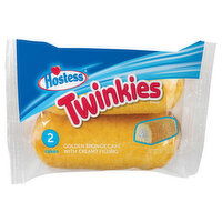 Hostess Twinkies Sponge Cakes, with Creamy Filling, Golden, 2 Each