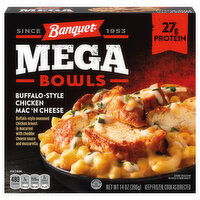 Banquet Mega Bowls Buffalo-Style Chicken Mac 'N Cheese, 14 Ounce
