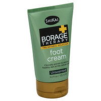 ShiKai Borage Therapy Foot Cream, Unscented, 4.2 Ounce