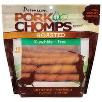 Pork Chomps Dog Treat, Rawhide-Free, Roasted, Premium, 1 Pound