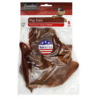 Essential Everyday Dog Chews, Premium, Pig Ears, 6 Each