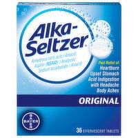 Alka-Seltzer Antacid, Original, Effervescent Tablets, 36 Each