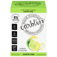 Carbliss Lemon Lime Vodka Cocktail, 4 Each