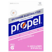 Propel Zero Sugar Raspberry Lemonade Electrolyte Water Beverage Mix, 10 Each