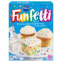 Pillsbury Funfetti Cake & Cupcake Mix, with Candy Bits, Premium, 15.25 Ounce