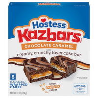 Hostess Kazbars Cake Bars, Chocolate Caramel, Mini, 8 Each