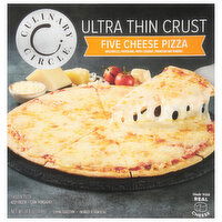 Culinary Circle Ultra Thin Crust Five Cheese Pizza, 14.8 Ounce