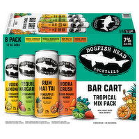 Dogfish Head Cocktails, Bar Cart, Tropical Mix Pack, 8 Each