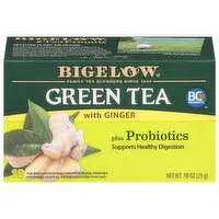 Bigelow Green Tea, with Ginger, Tea Bags, 18 Each