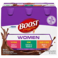 Boost Balanced Nutritional Drink, Rich Chocolate, Women, 6 Each