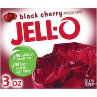 Jell-O Black Cherry Gelatin Dessert Mix, 3 Ounce