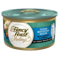 Fancy Feast Cat Food, Gourmet, Ocean Whitefish Recipe, 3 Ounce