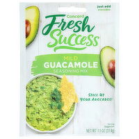 Concord Fresh Success Mild Guacamole Seasoning Mix, 1.1 Ounce