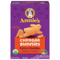 Annie's Cheddar Bunnies Extra Cheddar Baked Crackers, 7.5 Ounce