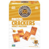 Pretzelized Snacks Crackers, Pretzel, Oven Baked, Honey Mustard, Bite Sized, 6.5 Ounce