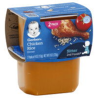 Gerber 2nd Foods Chicken Rice, Dinner, 2 Each