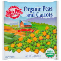 Sno Pac Peas and Carrots, Organic, 10 Ounce