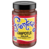 Frontera Salsa, Tomatillo & Garlic, Chipotle, Hot, 16 Ounce