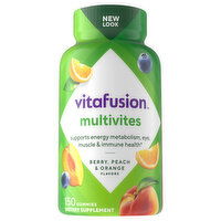 Vitafusion Multivites, Gummies, Berry, Peach & Orange Flavor, 150 Each