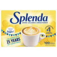 Splenda Sweetener, Zero Calorie, 100 Each