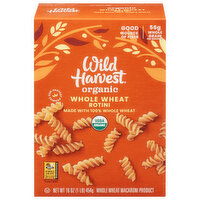 Wild Harvest Rotini, Whole Wheat, Organic, 16 Ounce