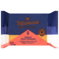 Tillamook Garlic Chili Cheddar Cheese, 7 Ounce