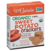 RW Garcia Crackers, Gluten Free, Organic, Sweet Potato, 3 Seed, 5.5 Ounce