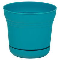 Bloem Planter, Saturn Bermuda Teal, 5 Inches, 1 Each