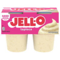 Jell-O Original Tapioca Ready-to-Eat Pudding Snack Cups, 4 Each