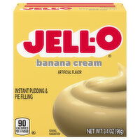 Jell-O Banana Cream Instant Pudding & Pie Filling Mix, 3.4 Ounce