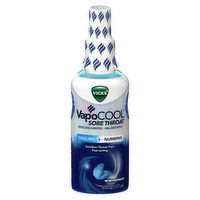 Vicks Sore Throat Vicks VapoCool Sore Throat Spray, Benzocaine & Menthol, Over-the-Counter Medicine, Winterfrost, 6 Oz, 6 Fluid ounce