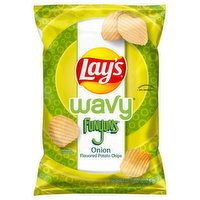 Lay's Potato Chips, Funyuns Onion Flavored, Wavy, 7.5 Ounce