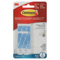 Command Refill Strips, Bath, Water Resistant, Medium & Large, 1 Each