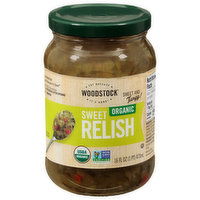 Woodstock Sweet Relish, Organic, 16 Fluid ounce